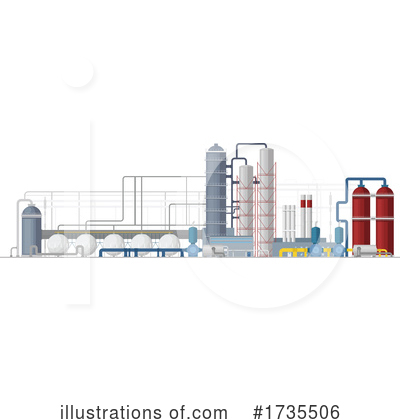 Royalty-Free (RF) Refinery Clipart Illustration by Vector Tradition SM - Stock Sample #1735506