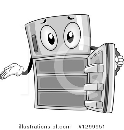 Royalty-Free (RF) Refrigerator Clipart Illustration by BNP Design Studio - Stock Sample #1299951