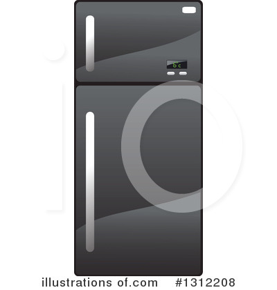 Royalty-Free (RF) Refrigerator Clipart Illustration by Vector Tradition SM - Stock Sample #1312208