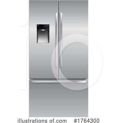 Royalty-Free (RF) Refrigerator Clipart Illustration by Vector Tradition SM - Stock Sample #1764300