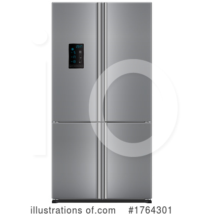 Royalty-Free (RF) Refrigerator Clipart Illustration by Vector Tradition SM - Stock Sample #1764301