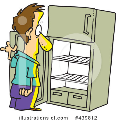 Royalty-Free (RF) Refrigerator Clipart Illustration by toonaday - Stock Sample #439812