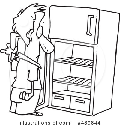 Download Refrigerator Clipart #439844 - Illustration by toonaday