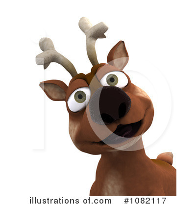 Royalty-Free (RF) Reindeer Clipart Illustration by KJ Pargeter - Stock Sample #1082117