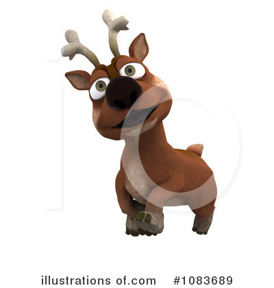 Royalty-Free (RF) Reindeer Clipart Illustration by KJ Pargeter - Stock Sample #1083689