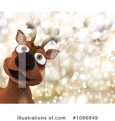 Royalty-Free (RF) Reindeer Clipart Illustration by KJ Pargeter - Stock Sample #1086849