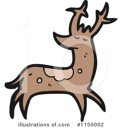 Royalty-Free (RF) Reindeer Clipart Illustration by lineartestpilot - Stock Sample #1150002