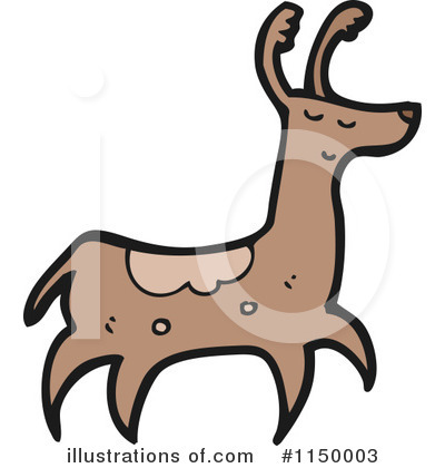 Royalty-Free (RF) Reindeer Clipart Illustration by lineartestpilot - Stock Sample #1150003