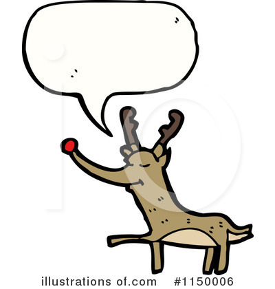 Royalty-Free (RF) Reindeer Clipart Illustration by lineartestpilot - Stock Sample #1150006