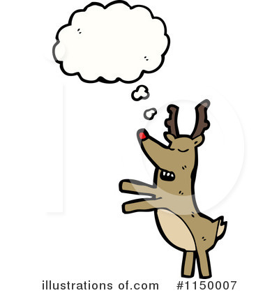 Royalty-Free (RF) Reindeer Clipart Illustration by lineartestpilot - Stock Sample #1150007