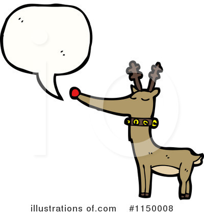 Royalty-Free (RF) Reindeer Clipart Illustration by lineartestpilot - Stock Sample #1150008