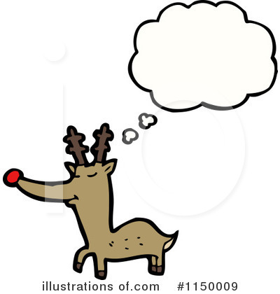 Royalty-Free (RF) Reindeer Clipart Illustration by lineartestpilot - Stock Sample #1150009