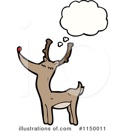 Royalty-Free (RF) Reindeer Clipart Illustration by lineartestpilot - Stock Sample #1150011