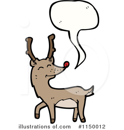 Royalty-Free (RF) Reindeer Clipart Illustration by lineartestpilot - Stock Sample #1150012