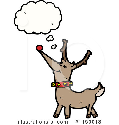 Royalty-Free (RF) Reindeer Clipart Illustration by lineartestpilot - Stock Sample #1150013