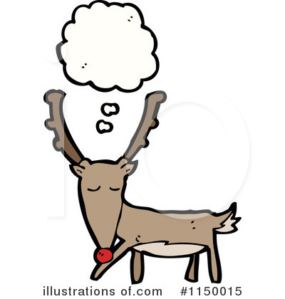 Royalty-Free (RF) Reindeer Clipart Illustration by lineartestpilot - Stock Sample #1150015