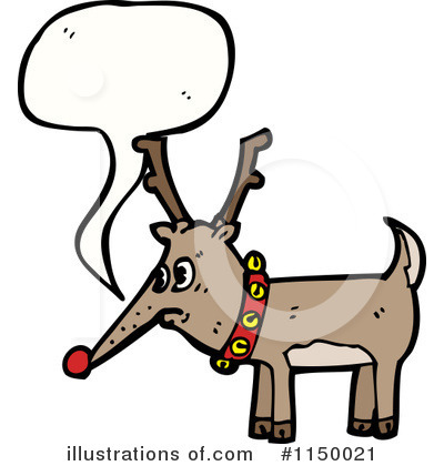 Royalty-Free (RF) Reindeer Clipart Illustration by lineartestpilot - Stock Sample #1150021