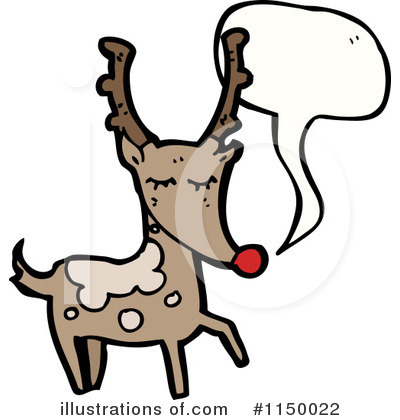 Royalty-Free (RF) Reindeer Clipart Illustration by lineartestpilot - Stock Sample #1150022