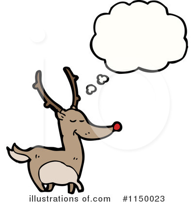 Royalty-Free (RF) Reindeer Clipart Illustration by lineartestpilot - Stock Sample #1150023
