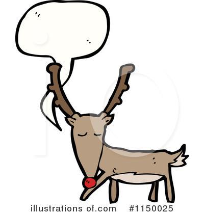 Royalty-Free (RF) Reindeer Clipart Illustration by lineartestpilot - Stock Sample #1150025