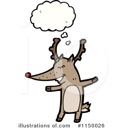Royalty-Free (RF) Reindeer Clipart Illustration by lineartestpilot - Stock Sample #1150026