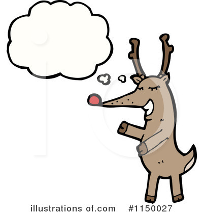 Royalty-Free (RF) Reindeer Clipart Illustration by lineartestpilot - Stock Sample #1150027