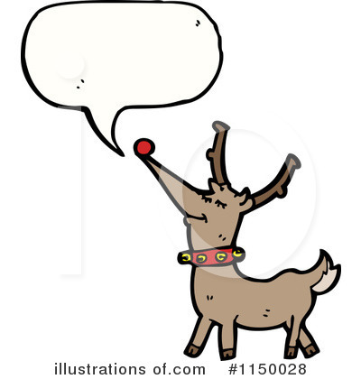 Royalty-Free (RF) Reindeer Clipart Illustration by lineartestpilot - Stock Sample #1150028