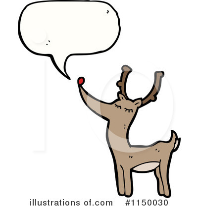 Royalty-Free (RF) Reindeer Clipart Illustration by lineartestpilot - Stock Sample #1150030