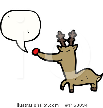 Royalty-Free (RF) Reindeer Clipart Illustration by lineartestpilot - Stock Sample #1150034
