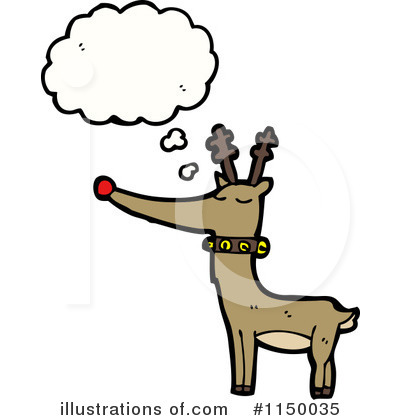 Royalty-Free (RF) Reindeer Clipart Illustration by lineartestpilot - Stock Sample #1150035