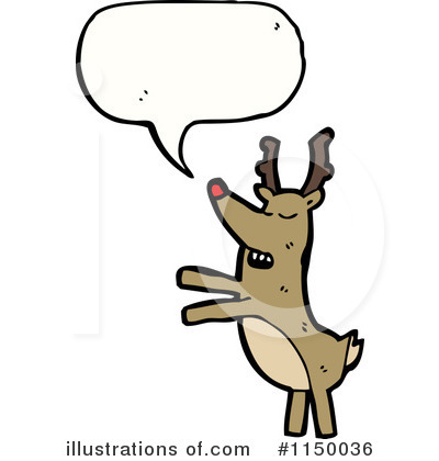 Royalty-Free (RF) Reindeer Clipart Illustration by lineartestpilot - Stock Sample #1150036