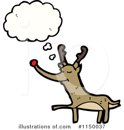 Royalty-Free (RF) Reindeer Clipart Illustration by lineartestpilot - Stock Sample #1150037