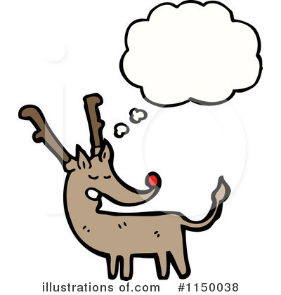 Royalty-Free (RF) Reindeer Clipart Illustration by lineartestpilot - Stock Sample #1150038