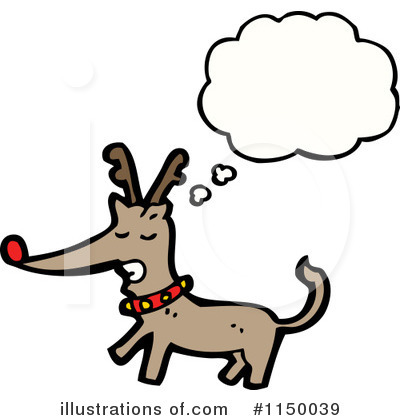 Royalty-Free (RF) Reindeer Clipart Illustration by lineartestpilot - Stock Sample #1150039