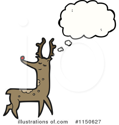 Royalty-Free (RF) Reindeer Clipart Illustration by lineartestpilot - Stock Sample #1150627