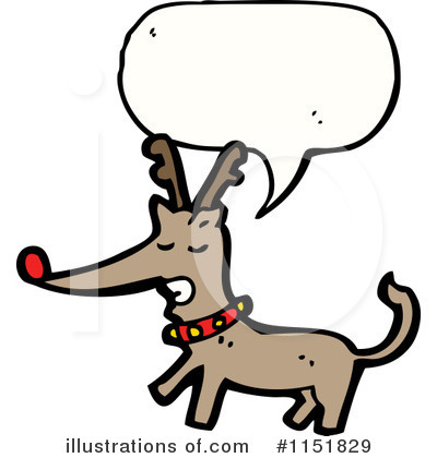 Royalty-Free (RF) Reindeer Clipart Illustration by lineartestpilot - Stock Sample #1151829
