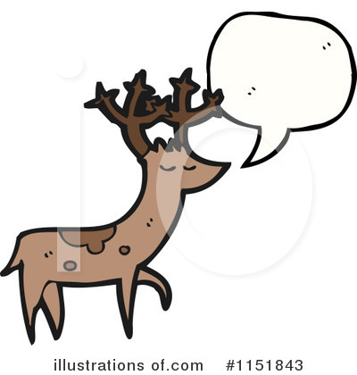 Royalty-Free (RF) Reindeer Clipart Illustration by lineartestpilot - Stock Sample #1151843