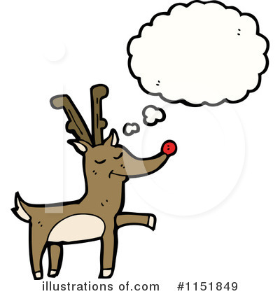 Royalty-Free (RF) Reindeer Clipart Illustration by lineartestpilot - Stock Sample #1151849