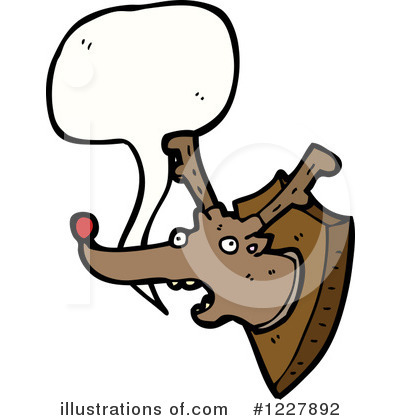 Royalty-Free (RF) Reindeer Clipart Illustration by lineartestpilot - Stock Sample #1227892