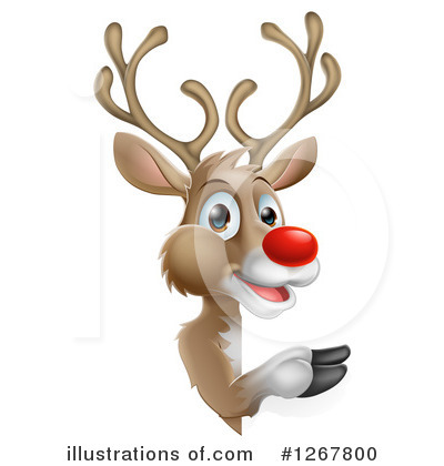 Royalty-Free (RF) Reindeer Clipart Illustration by AtStockIllustration - Stock Sample #1267800