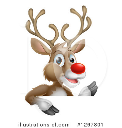 Royalty-Free (RF) Reindeer Clipart Illustration by AtStockIllustration - Stock Sample #1267801