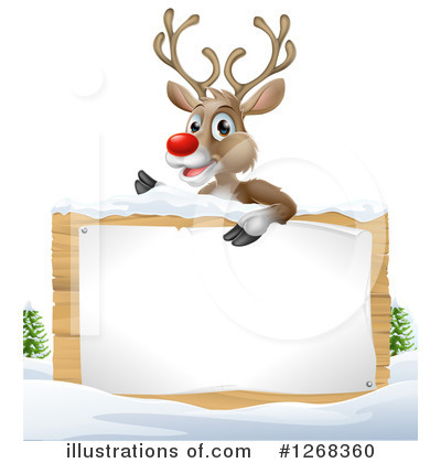 Royalty-Free (RF) Reindeer Clipart Illustration by AtStockIllustration - Stock Sample #1268360