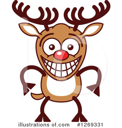 Royalty-Free (RF) Reindeer Clipart Illustration by Zooco - Stock Sample #1269331