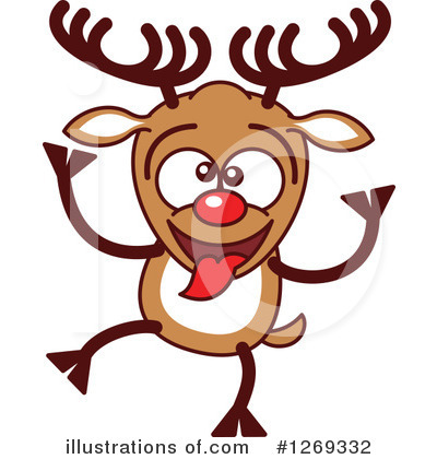 Royalty-Free (RF) Reindeer Clipart Illustration by Zooco - Stock Sample #1269332