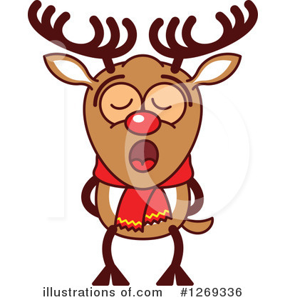 Royalty-Free (RF) Reindeer Clipart Illustration by Zooco - Stock Sample #1269336