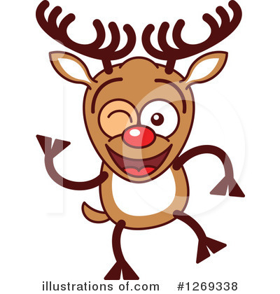 Royalty-Free (RF) Reindeer Clipart Illustration by Zooco - Stock Sample #1269338