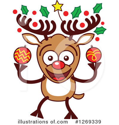 Royalty-Free (RF) Reindeer Clipart Illustration by Zooco - Stock Sample #1269339