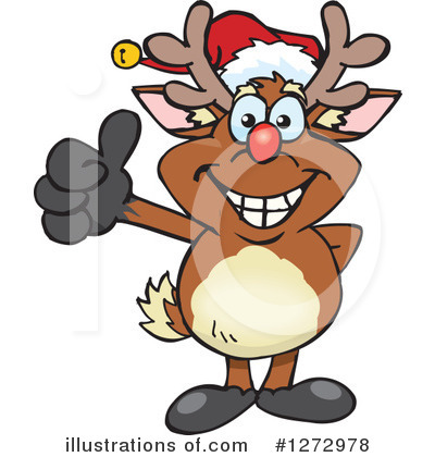 Royalty-Free (RF) Reindeer Clipart Illustration by Dennis Holmes Designs - Stock Sample #1272978