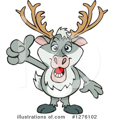 Royalty-Free (RF) Reindeer Clipart Illustration by Dennis Holmes Designs - Stock Sample #1276102