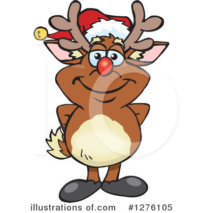 Rudolph Clipart #1276105 by Dennis Holmes Designs